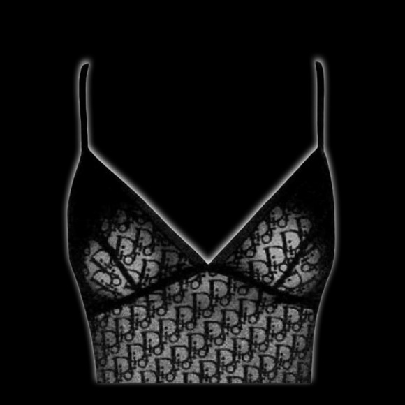 Dior John Galliano Y2K Archive Black Trotter Monogram Logo Illusion Dress - Picture 4 of 14